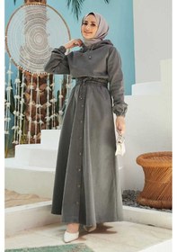 Resim Neways 6544 - Etek ve Tunik İkili Takım Gri 