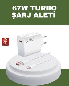 Resim Lvsqvr 67 Watt Type C Hızlı Şarj Cihazı Oneplus 7 8 9 10 Uyumlu 