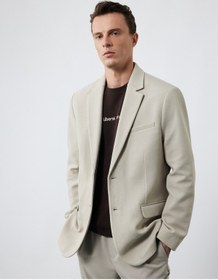Resim Koton Uzun Kollu Kapaklı Cep Detaylı Düğmeli Slim Fit Mono Yaka Blazer Ceket Bej 6wam50021hw Ekru 