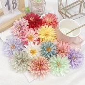 Resim 20 adet Yengeç Pençesi Krizantem Simülasyon Çiçek Başları, Çapı 7.5cm, DIY El Yapımı Malzeme Çiçekler, Sevgililer Günü, Düğün, Doğum Günü Partisi, Çiçek Sanatı için Dekorasyon Çiçekleri 