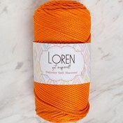 Resim Loren Polyester Soft Macrame Turuncu El Örgü İpi - LM011 - 34430 