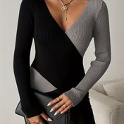 Resim Kadınlar için Şık Zeytin Yeşili Kazak - Dar Kesim Uzun Kollu Kazak Ceket, Koyu Zeytin Yeşili (Siyah/Yeşil/Zeytin) İlkbahar/Sonbahar, Ofis & Günlük Kullanım, Makinede Yıkanabilir Blazer 