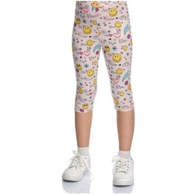 Resim Lovetti Kız Çocuk Friendly Smile Desen Kapri 8890 Çok Renkli 