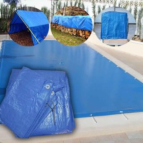 Resim 6x6 METRE EBATLI BRANDA YAĞMUR KAR SU GEÇİRMEZ HALKALI KORUMA BRANDA İNŞAAT ÖRTÜSÜ SAMAN ÇADIRI TENTE YAĞMURLUK GÖLGELİK 