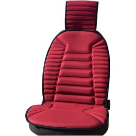 Resim Oto Koltuk Minderi Bordo Ön 2'Li Set. Kaydırmaz Ped 