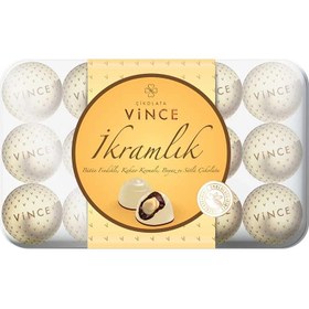 Resim Vince Beyaz Bütün Fındıklı Kutu Çikolata 370 G 