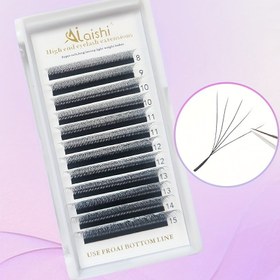 Resim AILAISHI 5D 8-15mm 0.07 C/D Kolay Fan Kirpik Uzatma El Yapımı Hızlı Açılan Hazır Fanlar Hacimli Sahte Kirpikler 