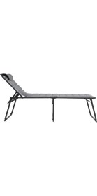 Resim Outwell Samoa Premium Ultra Konforlu 5 Pozisyonlu Katlanır Şezlong Grey 