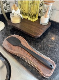 Resim Ahşap Kaşıklık, Kaşık Altlığı 28 Cm Ahşap 