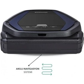 Resim Homend Alex 1280h Robot Süpürge 1,1 Kg Emiş Gücü Ve 100 Dk Çalışma Süresiyle 