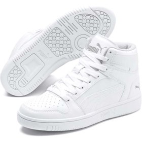Resim Puma Rebound Lay Up Sl Jr Mid 370486-02 Sneakers Boğazlı Unisex Spor Ayakkabı Beyaz 