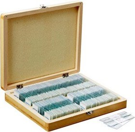 Resim Amscope PS100A Hazır Mikroskop 100 Adet Slayt Seti 