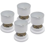 Resim Tüm Markalara Uyumludur Set Üstü Ankastre Ocak Düğme Yaylı Beyaz 