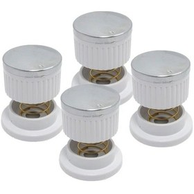 Resim Tüm Markalara Uyumludur Set Üstü Ankastre Ocak Düğme Yaylı Beyaz 