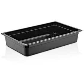 Resim GastroPlast Gn1/1-100 Mm Polikarbon Gastronom Küvet, Siyah 