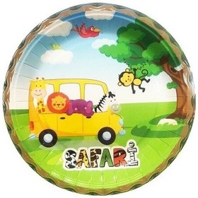 Resim Safari 8 Li Karton Tabak ve Bardak 