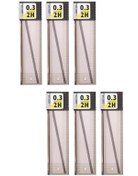 Resim 0.3 Kalem Ucu 2H 60 mm 6 Paket 0,3 Min Kalem Uç Teknik Kalem Yedeği Mono Tombow 2H 60 mm 6 Paket 