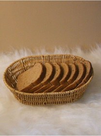 Resim Hasır Rattan Oval Geniş Ekmek Sepeti Diğer 