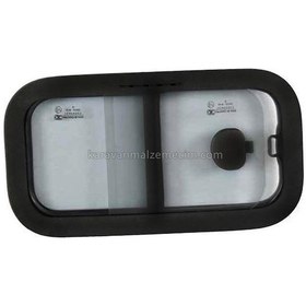 Resim Sürgülü Karavan Camı 20x40cm Oval Köşe Yerli-77 Siyah 