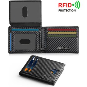 Resim CIEPHIA Erkekler için RFID Engelleme Teknolojisi ile İnce Bifold Cüzdan, Ultra-İnce Tasarım, 2 Kimlik Penceresi ve Çoklu Kart Yuvaları - Günlük Kullanım İçin Siyah Cüzdan, Sevgililer Günü, Babalar Günü Hediyeleri, Şık Minimalist Cüzdan, Dayanıklı Polyester Astar, Seyahat Gereksinimleri, Modern Aksesuar, Yüksek Kaliteli Astar, Sıkı Seyahatçiler, Günlük Taşıma, Kompakt Aksesuar, Sağlam Yapı, Hediye Alıcıları, Premium Tasarım ve Özellikli İçerik 