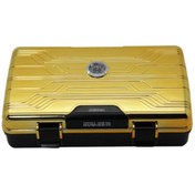 Resim Jifeng Seyahat Tipi Puro Kutusu Humidor Gold (10Cigar) 