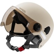 Resim Entegre Gözlüklü Kar Spor Kaskı - Hafif Tasarım Snowboard Koruyucu Başlık Kayısı 