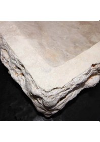 Resim Light Traverten Dışı Patlatma Dikdörtgen Dizayn Lavabo 