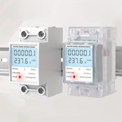 Resim 220V Ray Montajlı Elektrik Enerji Ölçer - Tek Fazlı LCD Dijital Ekran, 35mm Din Yolu Kurulumu, Çok Fonksiyonlu Voltaj ve Akım İzleme, Darbe Çıkışı, Ev ve Endüstriyel Kullanım İçin Pil Gerektirmez, Ev Enerji Ölçer, Endüstriyel Güç İzleme, Modern Tasarım, Dayanıklı İnşaat 
