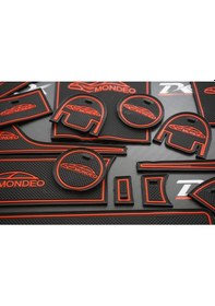 Resim Ford Mondeo 2013 - 2016 Araç Içi Silikon Kaymaz Ped Kaplama Seti (547229126) 