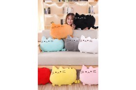 Resim Ecrou Cute Cat Peluş – Mavi (25 cm) 