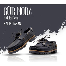 Resim Gür Moda Gür Moda Dexter Tarzı Deri Günlük Ortapedik Ayakkabı 