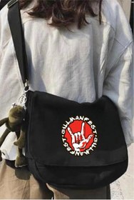 Resim Violon Küt Küt Gillman Fest Unisex Siyah Postacı Çantası 