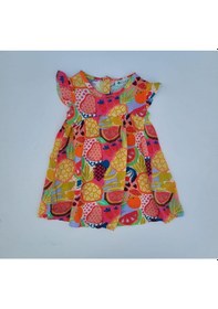 Resim Zekids Kız Bebek Çilek Desenli Elbise-12664-renkli Çok Renkli 