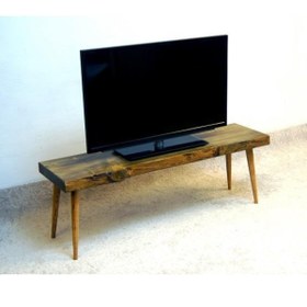 Resim Mobenta Doğal Ağaç Masif Kütük Tv Sehpası 120cm ( Ağaç Ayak ) 
