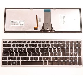 Resim Lenovo Uyumlu Ideapad S500 S510 Notebook Klavye Tuş Takımı Işıklı 
