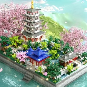 Resim 3200+ Parça Hangzhou Batı Gölü Model Yapım Seti, Çok Renkli ABS İnşaat Kiti, Eğitici DIY Oyuncak, İdeal Noel/Doğum Günü Hediyesi, Ev Dekorasyon Sergisi 