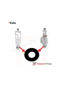 Resim Kale 3/6 Lt İç Takım Boşaltma Grubu Contası Siyah 