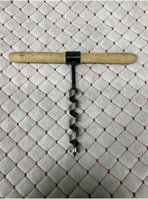 Resim Genel Markalar El Burgusu Ahşap Saplı El Matkabı Kamp Ekipmanı 24mm 
