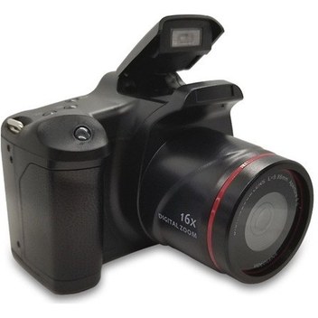 Xindoker 16x Yakınlaştırmalı Hafif Ve Taşınabilir Dijital Fotoğraf Makinesi, 1080p Çözünürlük, Siyah