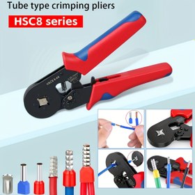 Resim 1 adet sıkma pense, tüp terminal sıkma pense, yüksek hassasiyetli ve dayanıklı kelepçeler, endüstriyel sınıf taşınabilir tüp terminal sıkma aletleri, ferul sıkma pense 
