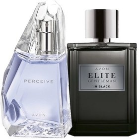 Resim Avon Elite Gentleman In Black Erkek Parfüm ve Perceive Kadın Parfüm Seti 
