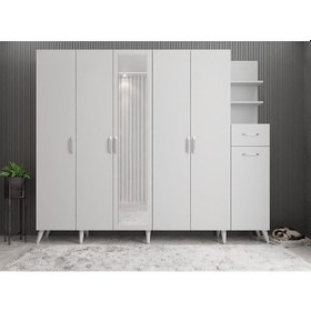 Resim Açelya Portmanto Vestiyer M7-210 Cm Beyaz 