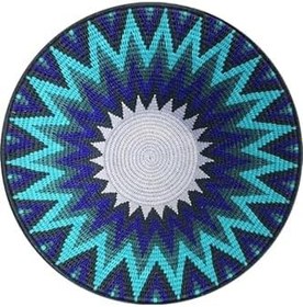 Resim On The Clouds Jüt Hasır Kilim Görünümlü Dijital Baskılı Kaymaz Taban Yıkanabilir Modern Salon Halısı ve Yolluk MEGJ15, 120 x 120 