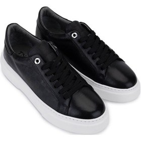 Resim Tamer Tanca Kadın Hakiki Deri Siyah Sneakers & Spor Ayakkabı 04 502 Bn Ayk Y25 Sıyah Siyah 