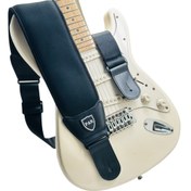 Resim P&P elektrikli gitar ve bas gitar özel bas gitar askısı 4 inç geniş bant pedli gitar askısı 114.3 cm'den 139.7 cm'ye kadar ayarlanabilir uzunlukta bas gitar askısı tel klipsi 2 tam kilit ve 6 çekme sekmeleri 