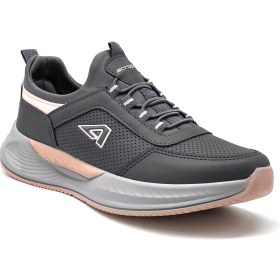 Resim Kindep (Acropol) Hafif Comfort Cilt Kadın Spor Ayakkabı Füme 