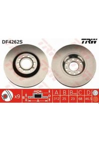 Resim On Fren Aynası Passat 1.6 - 1.9tdı - 2.0 - 1.8t 05- A4 01- A6 97- Superb 02- Exeo 09- - Trw Df4262s 