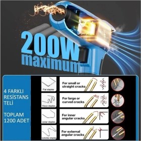 Resim Schulzz 150 Watt 1200 Adet Tel Tampon Plastik Parça Tamir Kaynak Makinesi 