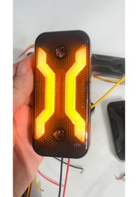 Resim Ahmet Otomotiv Füme Dark Model Sarı-turuncu Led Lamba 