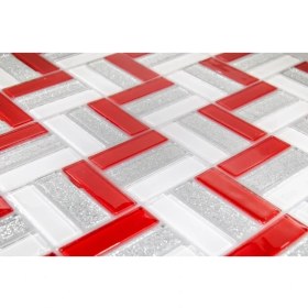 Resim Tezgah Arası 4mm Kristal Cam Mozaik ( 1 kutu = 1 m2 Fiyatıdır ) 